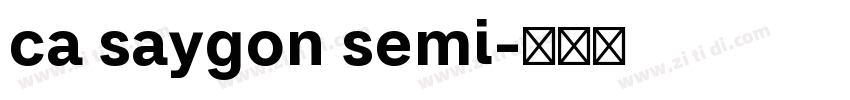 ca saygon semi字体转换